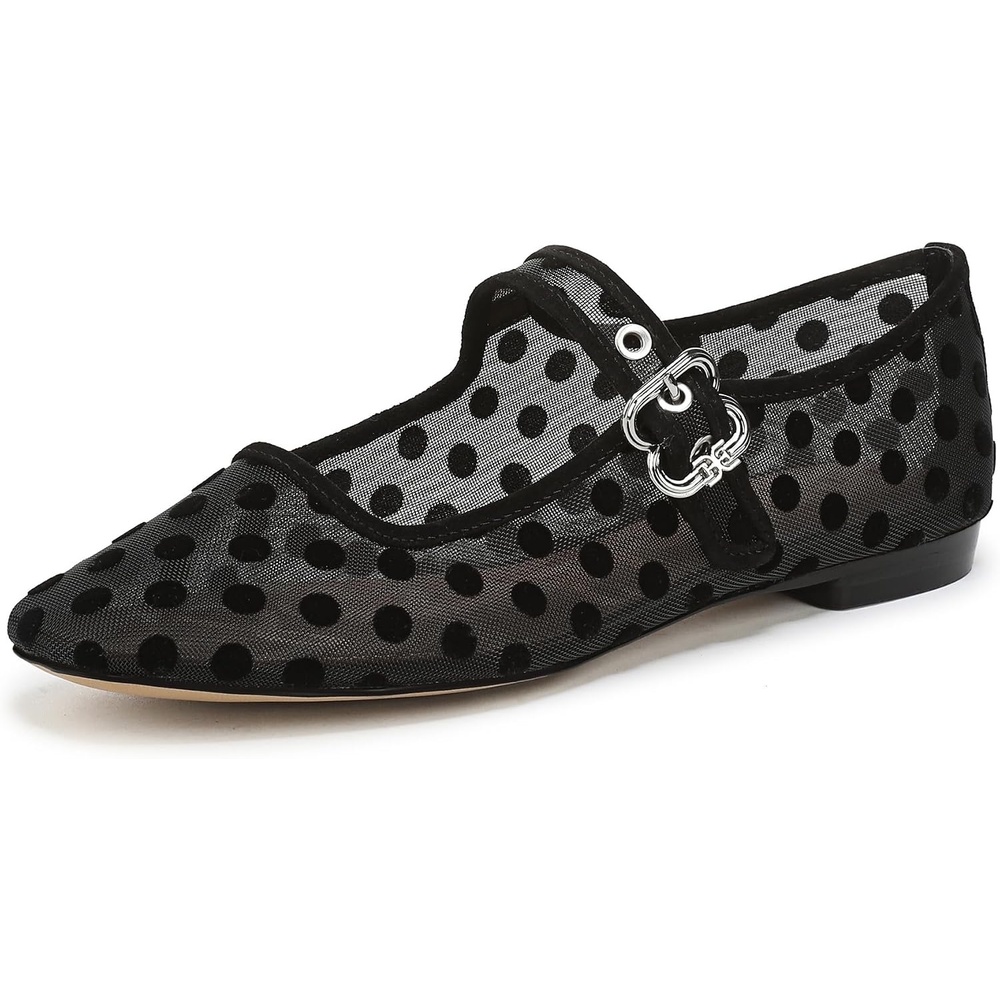 image:imageSam Edelman Womens MichaelaBlack Polka Dot Mesh