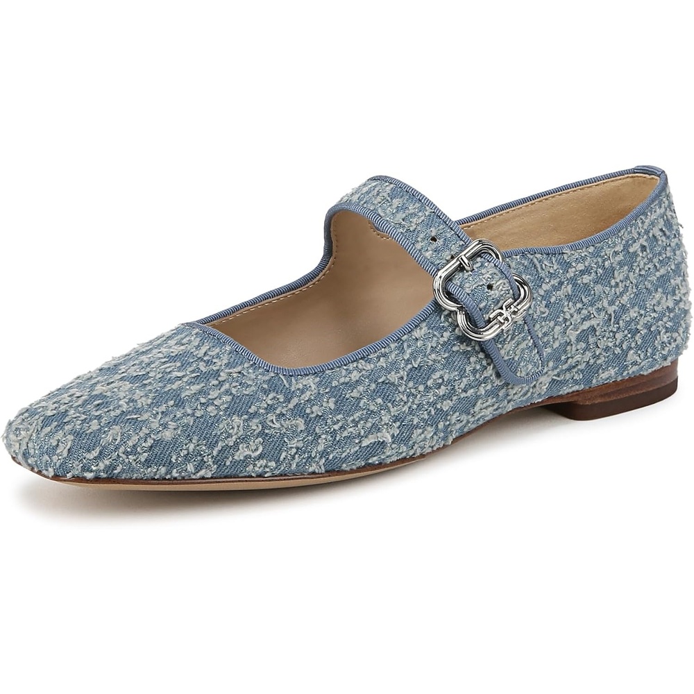 image:imageSam Edelman Womens MichaelaMary Jane FlatMontrose Blue Fray