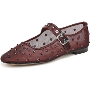 Sam Edelman Womens Michaela(French Merlot Glitz Mesh)