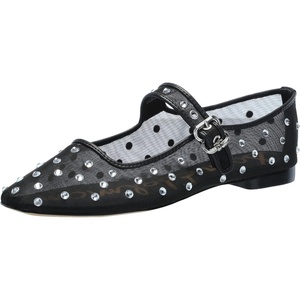 Sam Edelman Womens MichaelaMary Jane Flat(Black Glitz Mesh)
