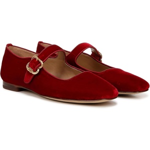 Sam Edelman Womens MichaelaMary Jane Flat(Bright Scarlet)