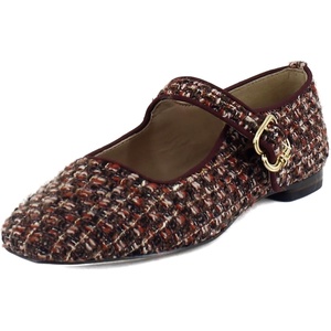 Sam Edelman Womens MichaelaMary Jane Flat(Coffee Multi Boucle)